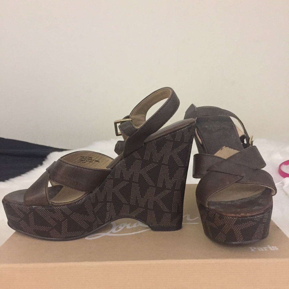 Michael Kors Monogram Wedges 6
